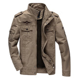 Men’s Plus Size Military Cargo Jacket – Spring & Autumn | Sizes M–6XL | Lightweight, Breathable, Tactical Style
