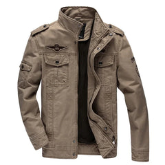 Men’s Plus Size Military Cargo Jacket – Spring & Autumn | Sizes M–6XL | Lightweight, Breathable, Tactical Style