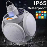 Solar Folding LED Camping Lantern – USB Rechargeable Emergency Light with 5 Modes & Hook (2400mAh, Waterproof, Remote Optional)