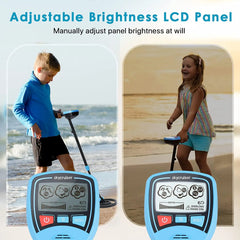 MD-1012 Kids Metal Detector – Lightweight Gold & Treasure Finder with LCD Display, Adjustable Height, and Audio Alerts