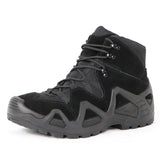 Men’s Tactical Combat Hiking Boots – Waterproof Nylon & Suede Outdoor High Tops for Work, Climbing & Trekking