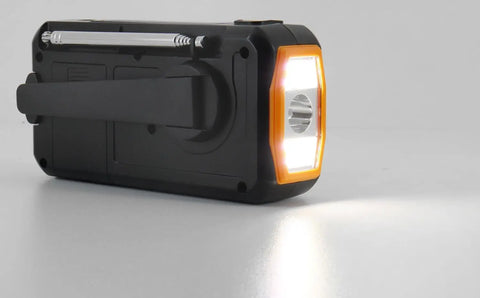 Sayin DAB+/FM Emergency Crank Radio – 5000mAh Solar Powered Bluetooth Speaker with Torch, SOS Alarm & Compass