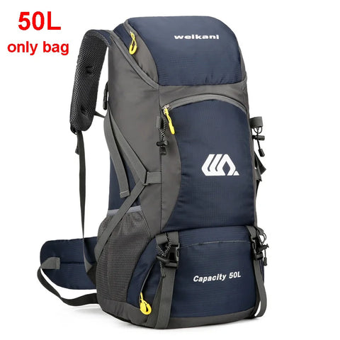 50L Waterproof Hiking Backpack – Large Travel Rucksack with Shoe Compartment
