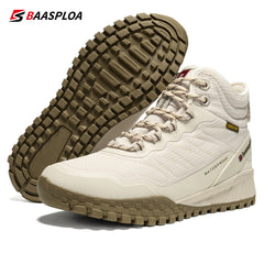Baasploa Women’s Waterproof Winter Snow Boots – Plush Lined, Non-Slip Outdoor Sneakers