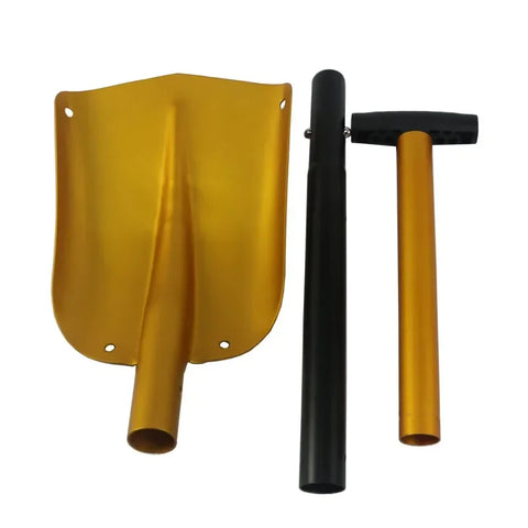 Foldable Emergency Snow Shovel with Extendable Aluminum Handle – Lightweight, Compact & Durable for Car, Camping, Ski, or Garden Use