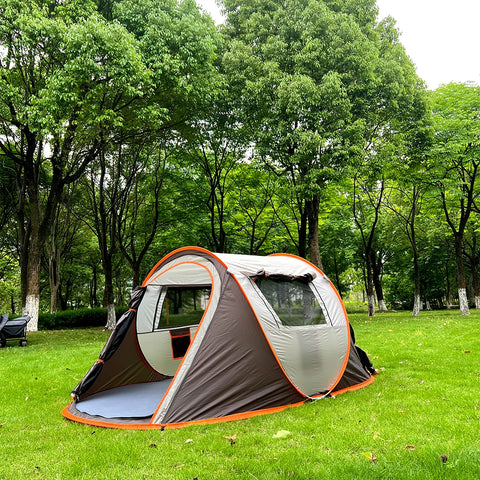 Quick-Open Pop-Up Tent for 5–8 People – Waterproof Hand-Throw Camping & Boat Tent (4-Season, Double Layer)