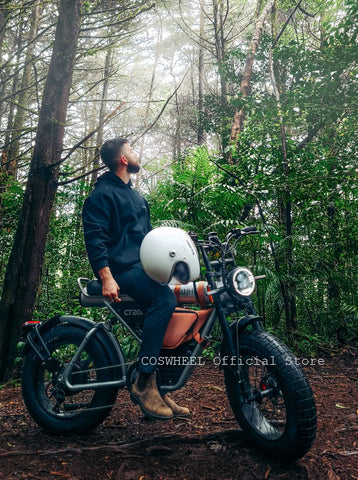 Coswheel CT20S 2000W Electric Dirt Bike – 60V 27.5Ah Fat Tire Ebike for Adults (20" Off-Road Tires, 161km Range)