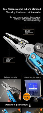 Multifunctional Folding Hammer Tool – 12-in-1 Outdoor Survival & Emergency Gear