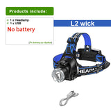 Ultra-Bright XHP360 LED Rechargeable Headlamp – 55,000,000 Lumens | 5000M Long-Range Beam | USB-C Powered