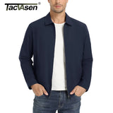 TACVASEN Men’s Lightweight Bomber Jacket – Casual Zip-Up Workwear for Spring & Fall, Water-Resistant Outdoor Windbreaker