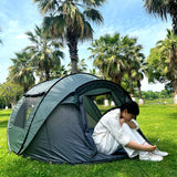 Quick-Open Pop-Up Tent for 5–8 People – Waterproof Hand-Throw Camping & Boat Tent (4-Season, Double Layer)