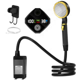 LIXADA Digital Camping Shower Kit – 6000mAh Portable Outdoor Shower with Intelligent Display for RV & Camping