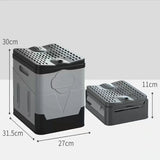 Portable Folding Travel Toilet – Anti-Odor Emergency Potty for Car, Camping, and Outdoor Use (Black/Grey)
