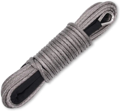 15M Synthetic Winch Rope – 10,000LBS Recovery Cable (5mm) for 4WD, ATV, SUV, Truck, Boat