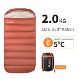 BISINNA 3-Season Large Camping Sleeping Bag – Lightweight, Expanded Design for Adults (Multiple Weights)