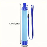 Outdoor Personal Water Filter Straw – Lightweight Emergency Water Purifier for Camping, Hiking & Survival
