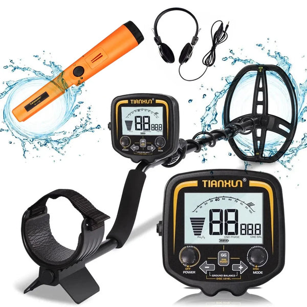 TX-850 High-Precision Underground Gold Metal Detector with TC-110 Pinpointer – Deep Detection Technology