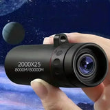 2000x25 HD Monocular Telescope with Phone Holder – Portable, Waterproof, and High-Powered for Hunting, Camping & Birdwatching