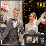 NBD 64MP Digital Camera – 16X Optical Zoom, 5K Video, WiFi & App Control, 180° Flip Screen