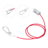 3.3ft Universal Trailer Safety Breakaway Cable – Anti-Drop Stainless Steel with Carabiner & Ring