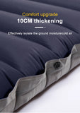 Ultralight Self-Inflating Camping Mattress with Built-In Foot Pump – 10cm Thick TPU Nylon Sleeping Pad for Hiking, Travel & Fishing