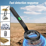 High-Sensitivity Handheld Metal Detector with LCD Display, Vibration & Audio Alerts – 360° Detection for Security, Industrial & Treasure Hunting Use