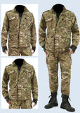 Men’s Wear-Resistant Outdoor Workwear Set – Black Python Pattern | Durable Polyester Tracksuit