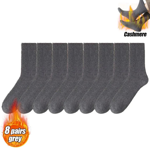 Winter Thermal Socks for Men & Women – Insulated Cold Weather Hiking Socks (Multiple Pairs Available)