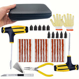 ZFOUEK Tire Repair Kit – Emergency Puncture Plug Tool Set for Car, SUV & Motorcycle Tires (23PCS / 42PCS)