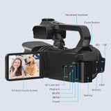 KOMERY 6K Ultra HD Professional Camcorder – 64MP YouTube & Streaming Camera