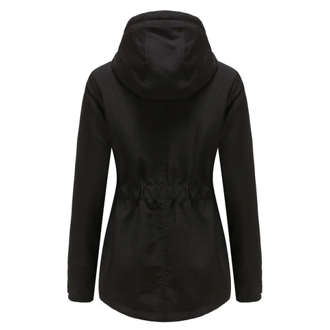 Women's Warm Hooded Parka – Thick Plush Mid-Length Winter Coat (S–5XL)