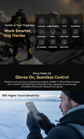 Blackview Oscal MARINE 1 Rugged Smartphone – 6.56" HD+ 90Hz Display, Android 15, 5100mAh Battery, IP68 Waterproof, 12GB RAM + 128GB ROM