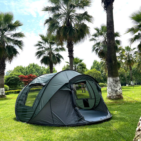 Quick-Open Pop-Up Tent for 5–8 People – Waterproof Hand-Throw Camping & Boat Tent (4-Season, Double Layer)