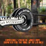 48,300 lbs Synthetic Soft Shackle & 66,000 lbs Recovery Ring Set – Heavy-Duty Off-Road Winch Recovery Kit (2 PCS)