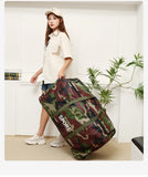 Camouflage Waterproof Oxford Travel Duffle Bag – Large Capacity Moving & Storage Bag