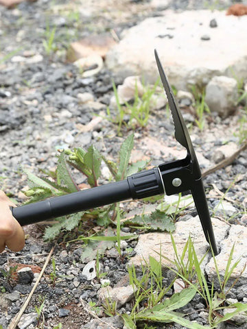 6-in-1 Military Folding Shovel with Pickaxe – Compact, Multi-Tool Survival Spade with Carry Case