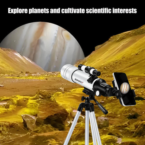 BORWOLF 70400 Professional High-Definition Astronomical Telescope – 333X Magnification