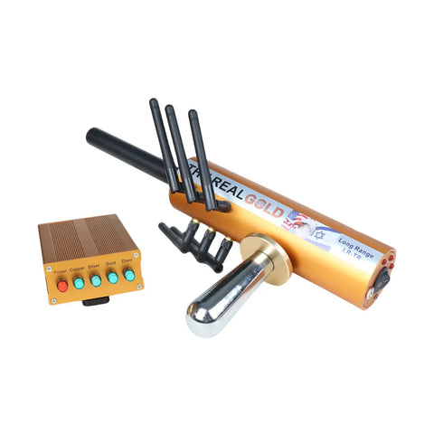 AKS 6-Antenna Long-Range Underground Detector – Detect Gold, Silver, Copper, Gems & Diamonds (Up to 800m Range / 12M Depth)