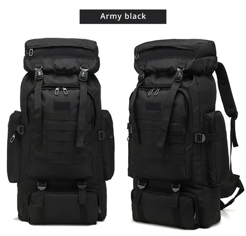 Rilibegan 70L Tactical Hiking Backpack – Camouflage, Waterproof