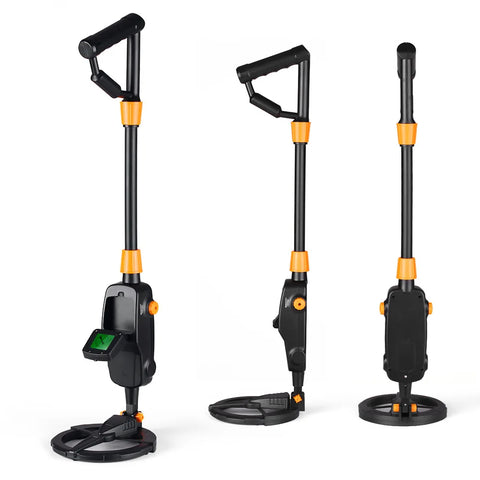 7.4" Waterproof Kids Metal Detector – Lightweight, Adjustable Gold Finder with LCD Screen (24"–35")