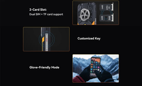 Cubot KingKong Power 5 – Rugged Smartphone with 15300mAh Battery, 6.88" 120Hz Display, Android 15, 16GB RAM + 128GB Storage, IP68/IP69K
