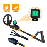 7.4" Waterproof Kids Metal Detector – Lightweight, Adjustable Gold Finder with LCD Screen (24"–35")