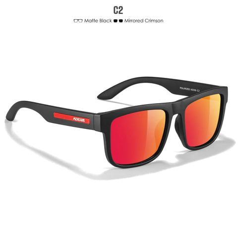 KDEAM Polarized Sunglasses – White Frame UV400 Protection