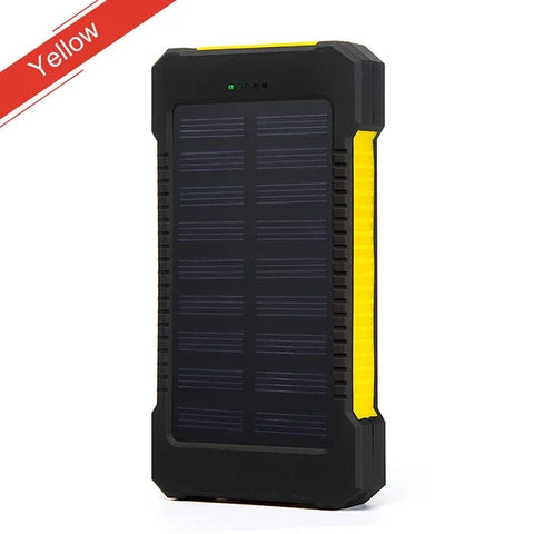 200,000mAh Solar Power Bank – Heavy-Duty Outdoor Backup Charger with Dual USB, LED Flashlight & Compass