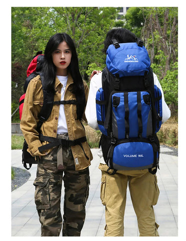 90L Waterproof Hiking & Camping Backpack – Large Capacity Outdoor Trekking Bag