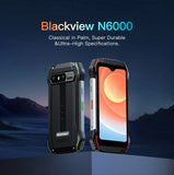 Blackview N6000 Rugged Waterproof Mini Smartphone | 4.3" Display, 256GB Storage, Android 13, 48MP Camera, NFC, Helio G99 Octa-Core