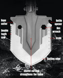 Multifunctional Folding Military Shovel – Survival Tool Set for Camping, Hiking & Outdoor Use