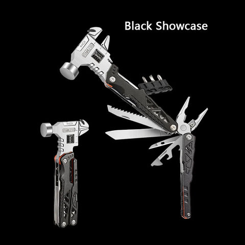 Multifunctional Folding Hammer Tool – 12-in-1 Outdoor Survival & Emergency Gear