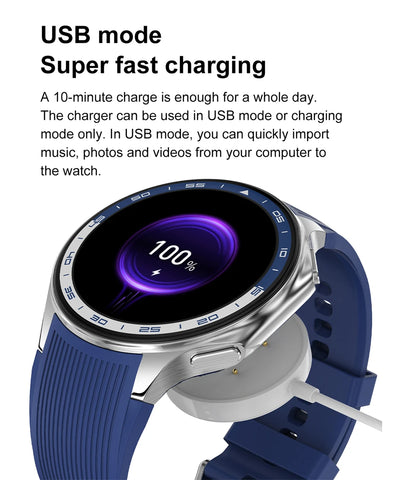 OPPO Watch X Smartwatch – 1.43" AMOLED Display, 4GB MP4/MP3 Player, Bluetooth 5.3, Multi-Sport & Health Tracking, IP68 Waterproof