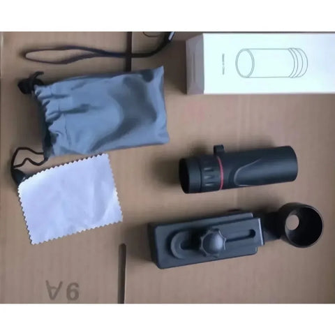 2000x25 HD Monocular Telescope with Phone Holder – Portable, Waterproof, and High-Powered for Hunting, Camping & Birdwatching